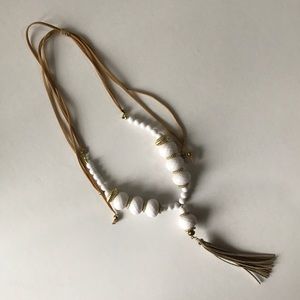 Plunder Large Beaded Tassle Necklace